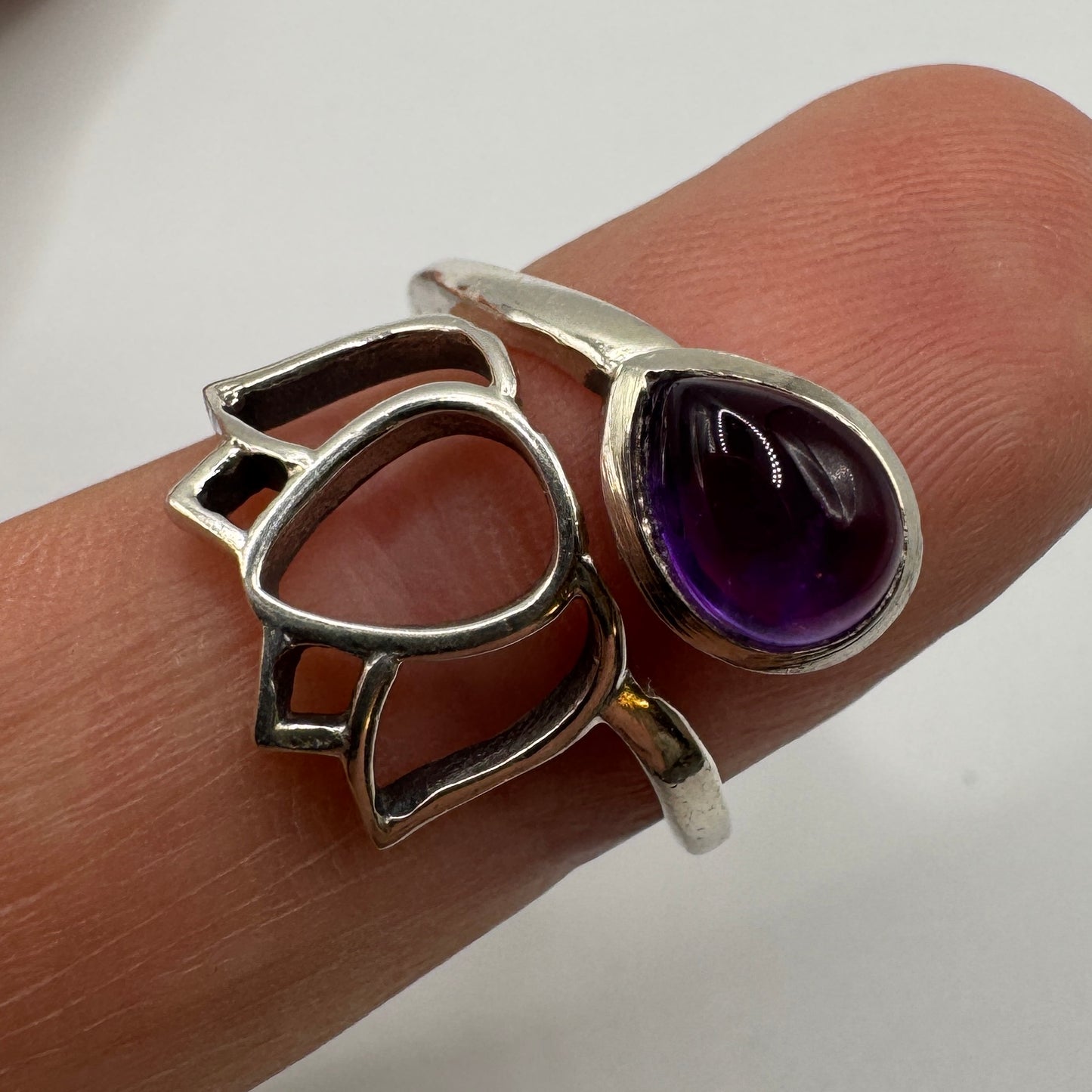 Bague en argent et pierre
