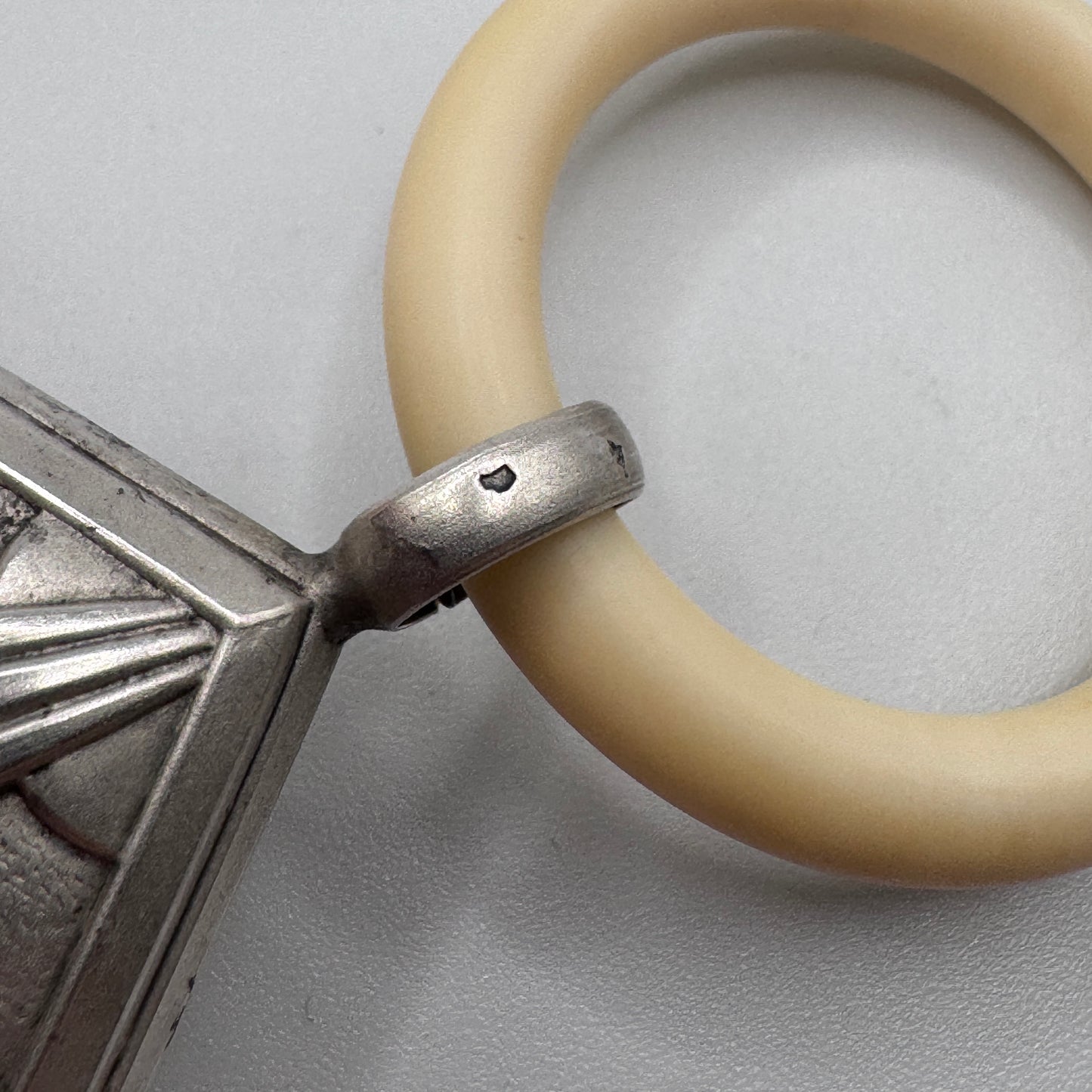 Superbe Hochet ancien en Argent - époque Art Déco
