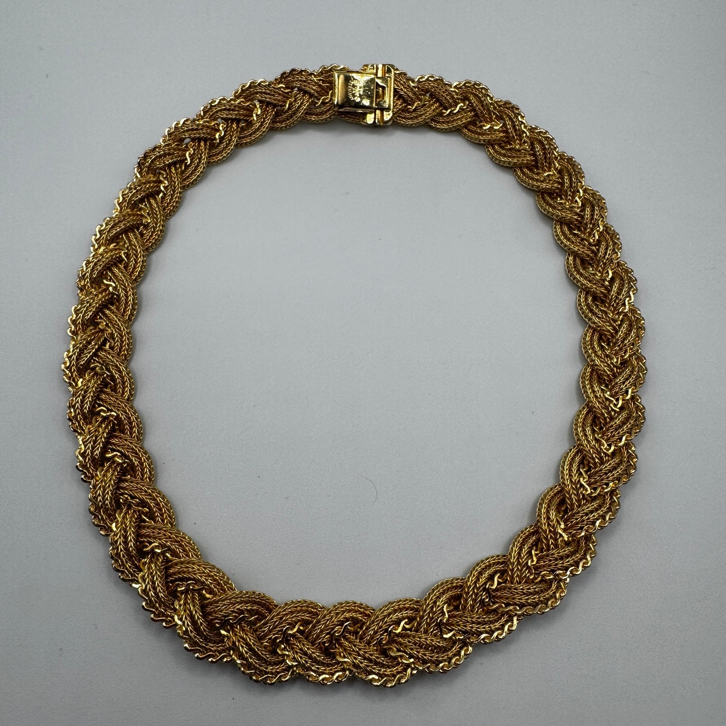 Rare Collier vintage en plaqué or GROSSE GERMANY 1965