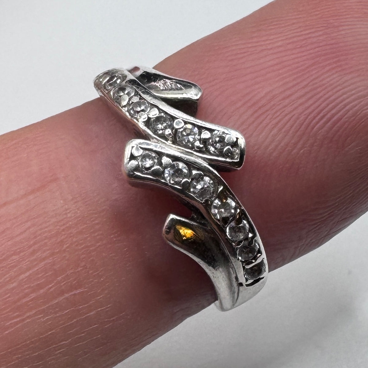 Bague en argent et brillants