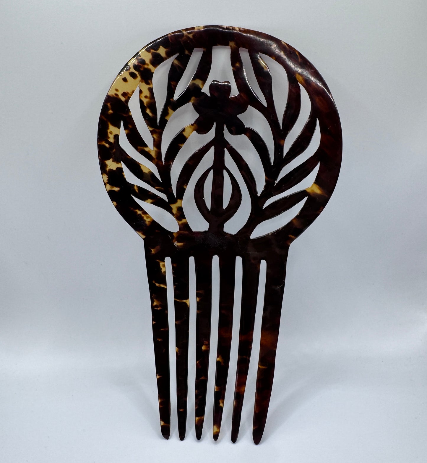 Grand Peigne à cheveux art deco - celluloïd