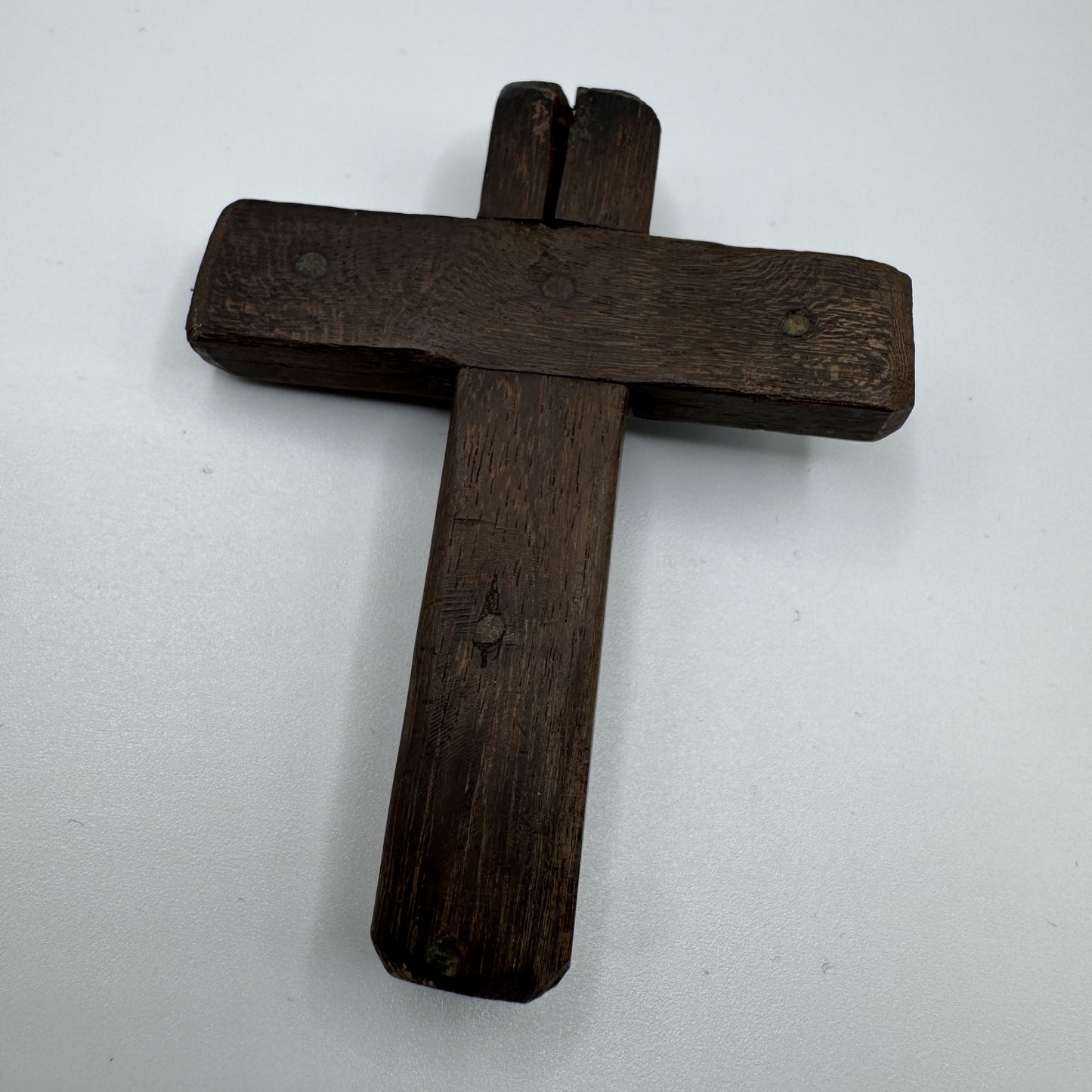 crucifix ancien 17e / 18e - vois et bronze