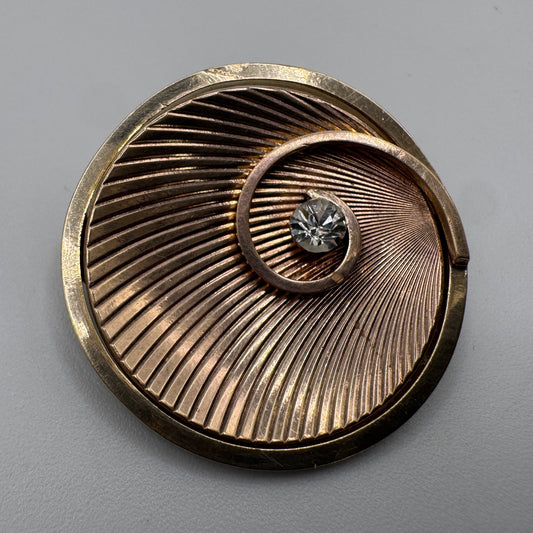 Broche ancienne - plaqué or
