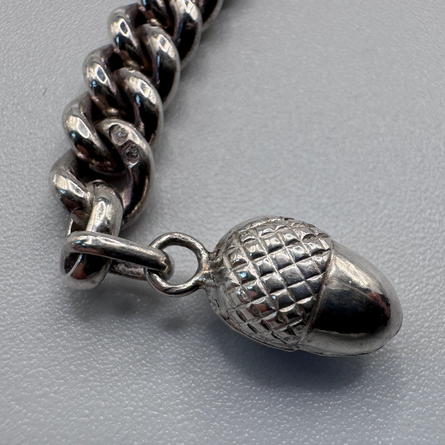 Bracelet ancien vers 1900 en argent massif