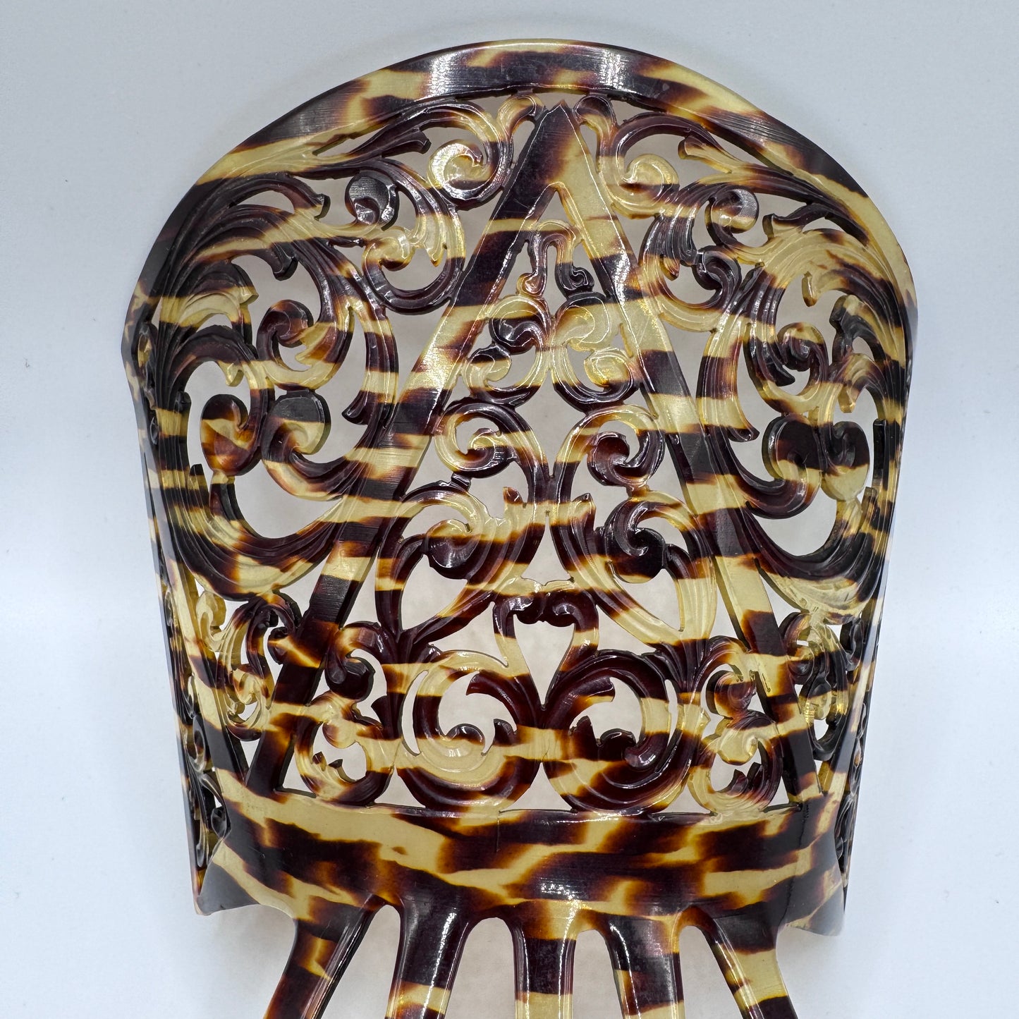 Peigne à cheveux art deco - celluloïd