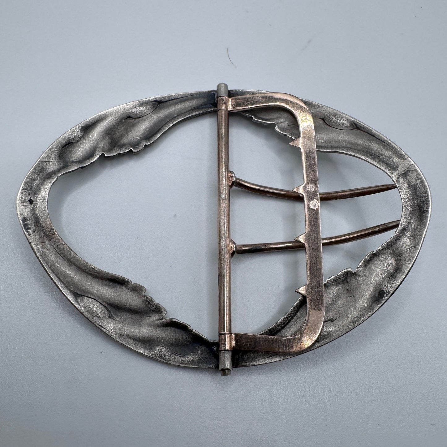 Boucle de ceinture ancienne en argent - Art Nouveau