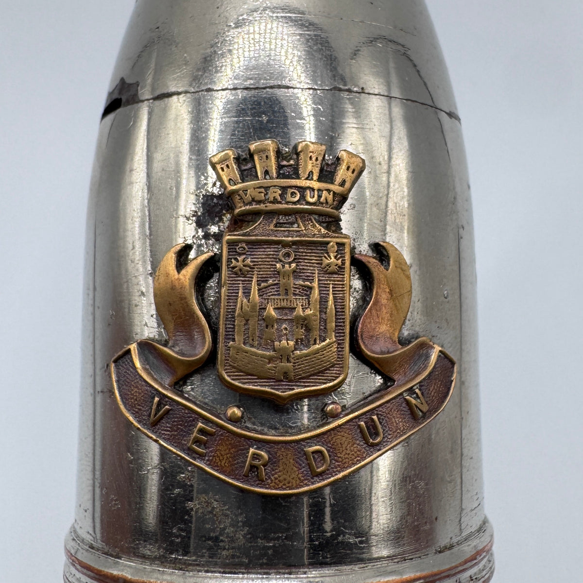 Artisanat de poilu 1914-1918 - presse papier « souvenir de Verdun »