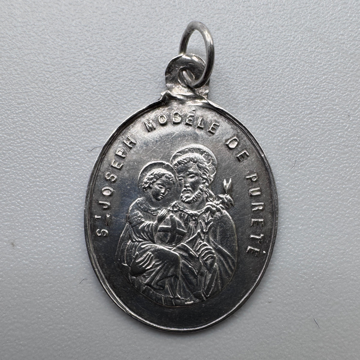 Medaille religieuse ancienne « Notre Dame des Victoires » - argent