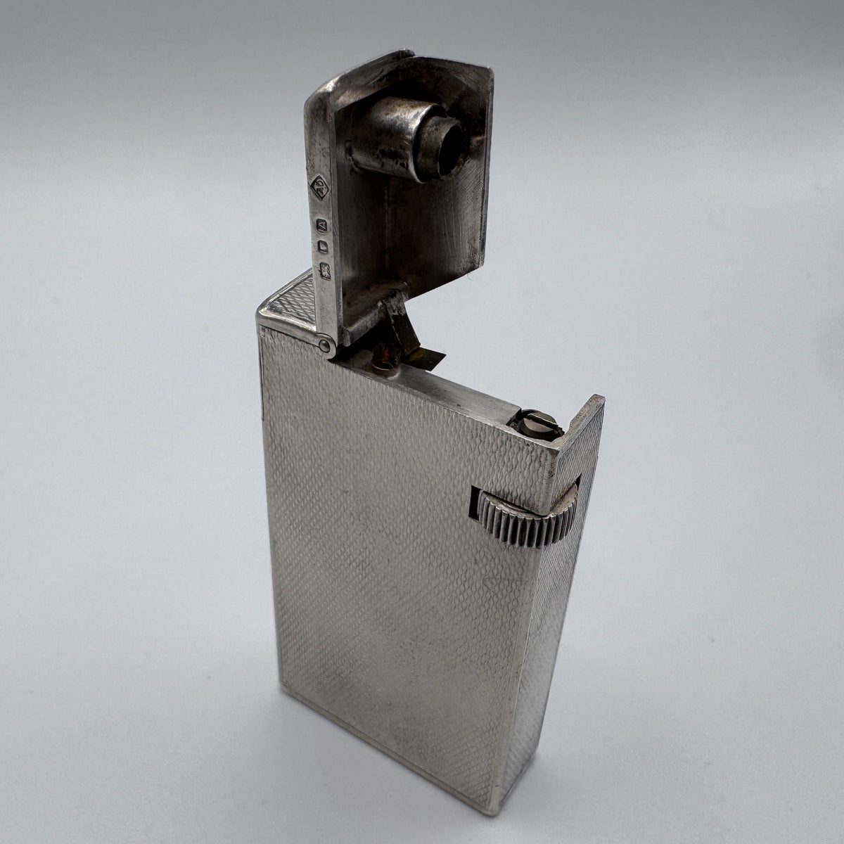 Rare briquet DUNHILL BROADBOY MK1 - argent massif