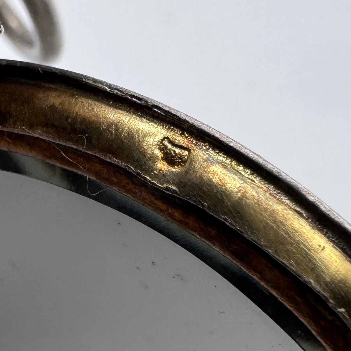 Petite boîte ancienne poudrier style Louis XVI - argent massif