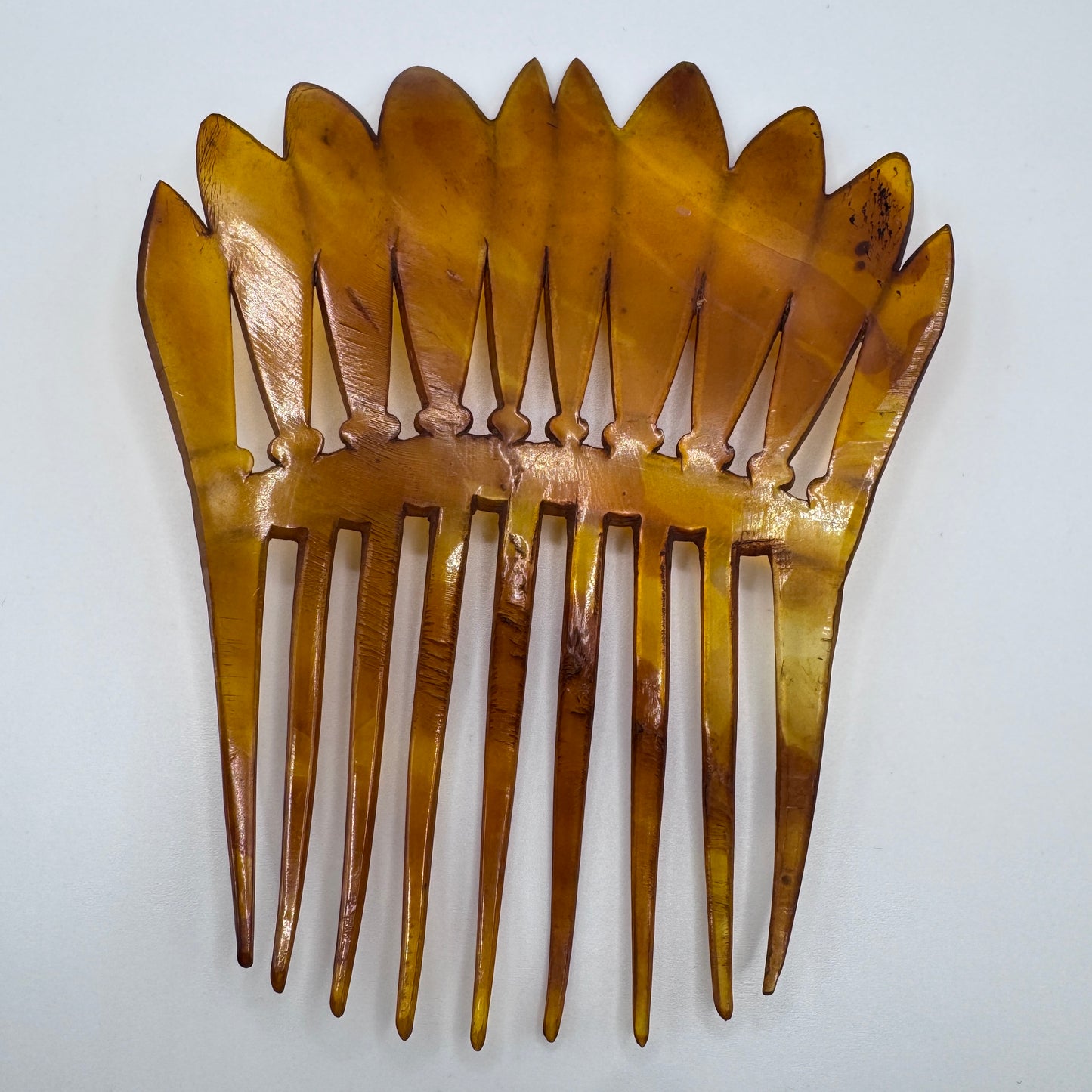 Peigne à cheveux art deco - corne