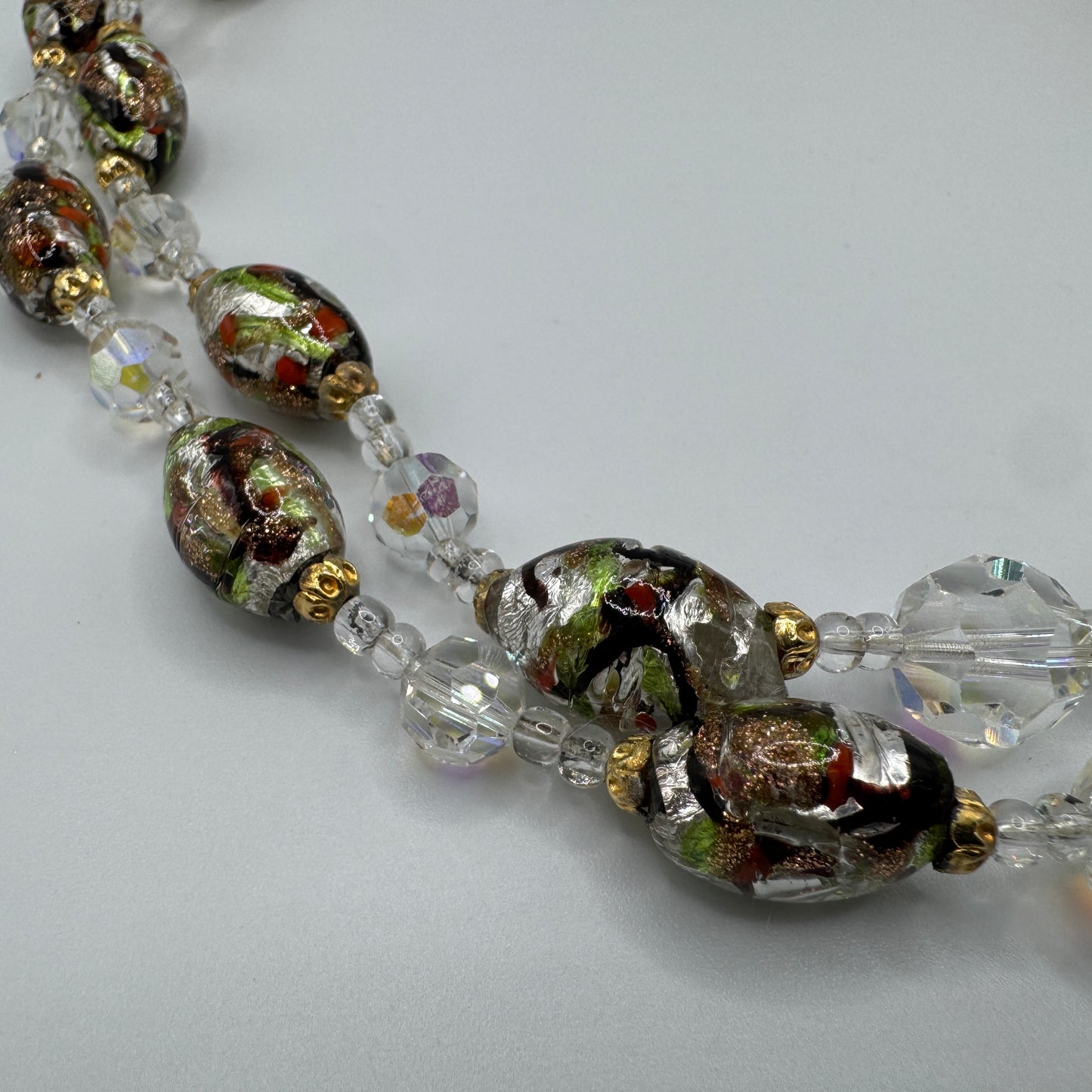 Collier vintage- perles de Murano - double rang