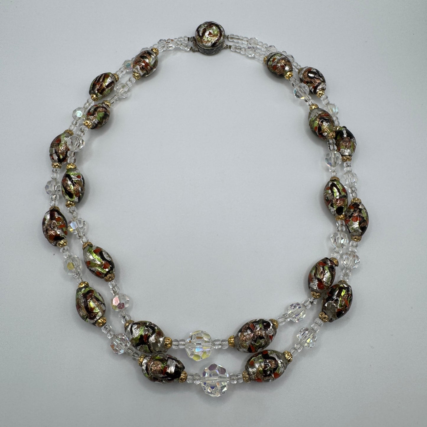 Collier vintage- perles de Murano - double rang