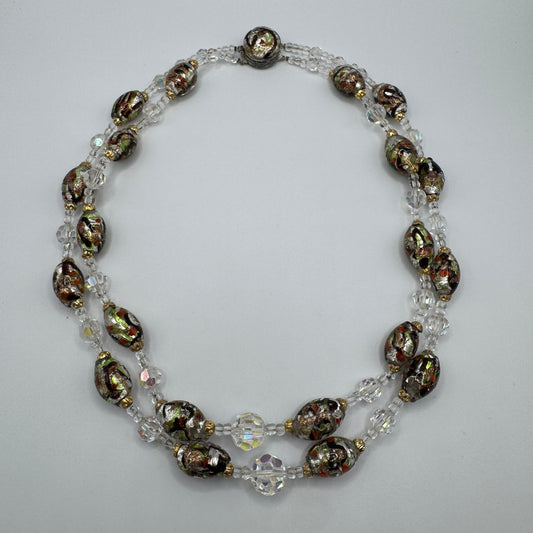 Collier vintage- perles de Murano - double rang